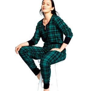 NWT Victoria’s Secret’s XXL Buffalo Check Thermal Long Pajama/ Lounge Wear Set